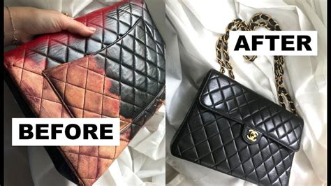 chanel bag restoration|Chanel tote bag returns.